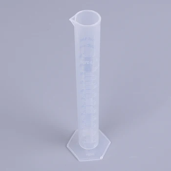 измервателен цилиндър с обем 100 мл, със сини скалата, устойчиви на киселини и алкални съпротива измервателен цилиндър - Изображение 2  