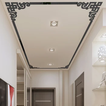 4 бр. огледална Акрилна стикер, самозалепващи линия стени, кантиране, геометрични етикети за хол, спалня, декориране на дома - Изображение 2  