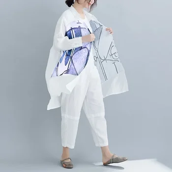 Облекло в Китайски Стил, Дамски Ризи 2020, Пролетната Реколта Свободни Ежедневни Блузи И Топ От Памук И Лен, Женски Китайски Върховете 11481 - Изображение 1  