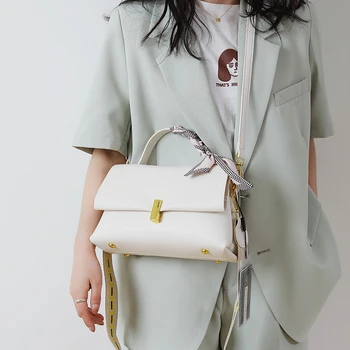 Тенденцията 2023 Дамски модерна чанта с къса дръжка за Чанта през рамо Висококачествени портмоне от изкуствена кожа Реколта женствена чанта през рамо - Изображение 1  