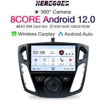 Carplay 6G + 128 Gb Android 12,0 Автомобилен Мултимедиен Плеър За Ford Focus 3 MK3 2012-2019 GPS Навигация Радио 2Din 4G + Wifi Bluetooth - Изображение 1  