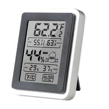 LCD Дигитален термометър, Влагомер Температурата В помещението е Удобен сензор за температура, влага Измервателни уреди - Изображение 1  