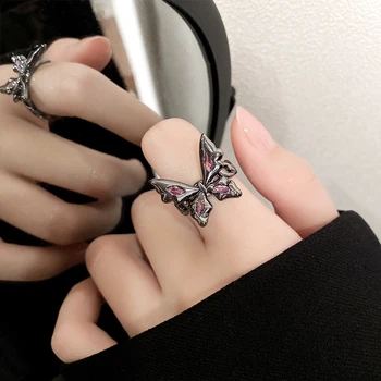 Декоративно пръстен с черна папийонка, Нишевое, висок клас, персонални, лесно, луксозно пръстен - Изображение 1  