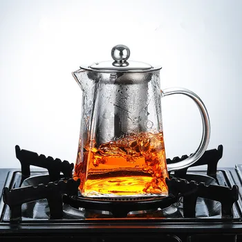 Топлоустойчива Стъклена Кана за приготвяне на чай от Неръждаема Стомана, Цветна Кана За Чай Кунг-Фу Чай Набор от Puer Oolong чай Чайник Гореща Разпродажба - Изображение 2  