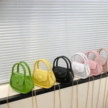 Изискани чанти на веригата с дръжки и Свежи ярки цветове Bolsa Feminina Lightweighte Portable Sac A Main Женски Мини чанта - Изображение 2  