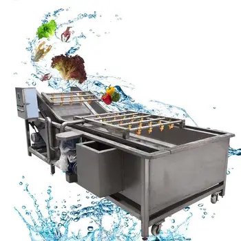 Цена по цена на производителя търговия на Едро машина за измиване на плодове с въздушен мехур на 4 м, оборудване за измиване на плодове и зеленчуци, перална машина на цена на производителя - Изображение 1  