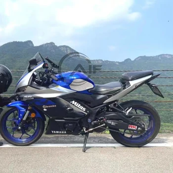 За Yamaha YZF-R3 2019-2023 Мотоциклетни Нескользящие Странична Облицовка На Резервоара за Гориво, Водоустойчиви Гумени Етикети, Подходящи - Изображение 2  