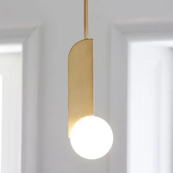 Дизайнерско led лампа в стил постмодерното Nordic Желязо Glass Bubbles LED Light.Висящи осветителни тела.Окачен лампа. Окачен лампа за хранене - Изображение 1  