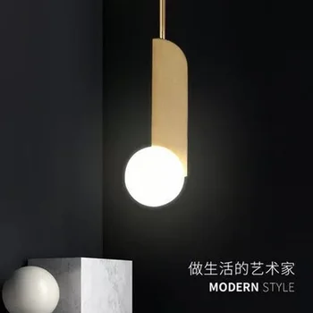 Дизайнерско led лампа в стил постмодерното Nordic Желязо Glass Bubbles LED Light.Висящи осветителни тела.Окачен лампа. Окачен лампа за хранене - Изображение 2  