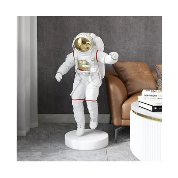 Търговия на едро с Led Модерно Нощно Осветление Astronaut Night Light Декор от Фибростъкло, Статуетка Космонавта, Статуята на Астронавти, Скулптура - Изображение 1  