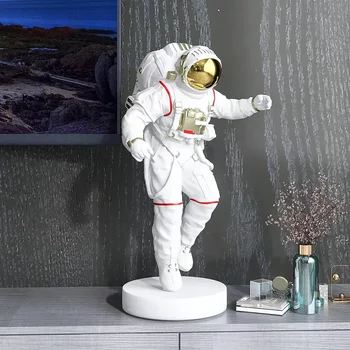 Търговия на едро с Led Модерно Нощно Осветление Astronaut Night Light Декор от Фибростъкло, Статуетка Космонавта, Статуята на Астронавти, Скулптура - Изображение 2  