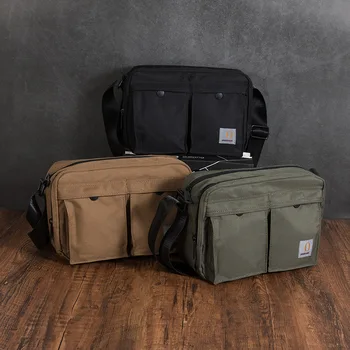 Японската холщовая чанта през рамо, модерен, ежедневни и лесна чанта през рамо, мъжки чанти-месинджър чанта за междуградски пътувания с множество офиси - Изображение 1  