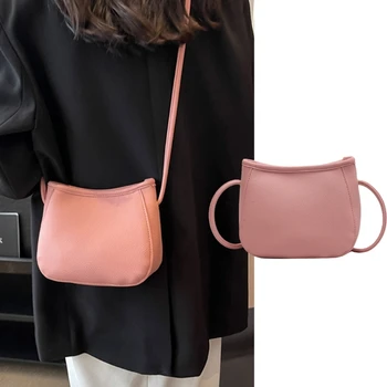 Дамска чанта за през рамото от изкуствена кожа, модерна чанта през рамо, лесна чанта-месинджър, дамски ежедневни чанти-прашка, чанта за пазаруване за момичета. - Изображение 1  