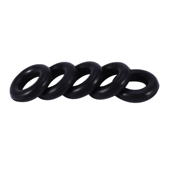 200 Бр Черна гума щуцер О пръстени Уплътнителни шайби 8 X 4 X 2 мм - Изображение 2  