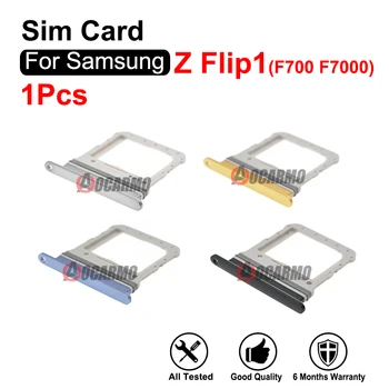 За Samsung Galaxy Z Flip 1 F700 F7000 Слот за sim-карти Резервни части за SIM-карти - Изображение 1  
