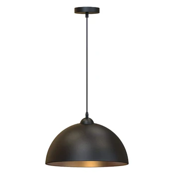 Ретро Промишлен окачен лампа с абажуром в Скандинавската черна метална клетка Светлинното устройство За кухня в стил Loft Реколта Регулируеми Висящи лампи - Изображение 2  