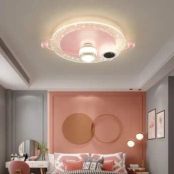 Тавана лампа за детска стая за момичета Розово XINGX Лампа за спални Модерен лампа за момчета - Изображение 1  