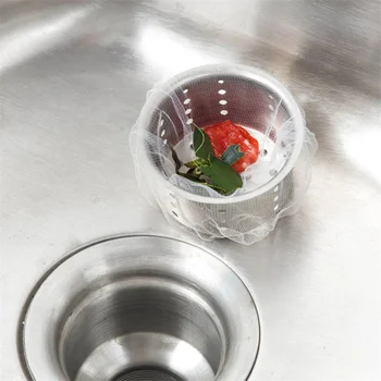 Лесна за почистване Мрежа за съхранение на хранителни отпадъци в кухнята Предотвратява запушването, надеждна, Удобна чанта за съхранение душ и мивки, мрежест филтър за мивка - Изображение 2  