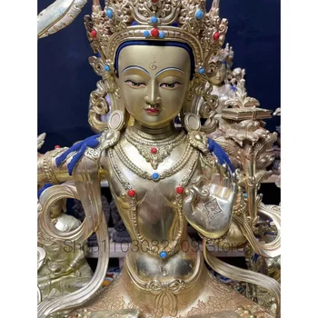 30 см Непал Тибет Будистка статуя на Буда, изработени от висококачествена мед се Покланя на Бодхисаттве най-висока през август Буда у дома, изгоняющему зли духове - Изображение 2  