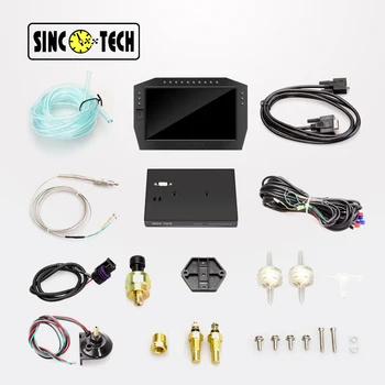 SincoTech Настройва 7'Универсальный Цифров LCD сензорен Екран Race Dash Instrument Скоростомер, Оборотомер ODO Клъстер За Кола (DO909) - Изображение 2  