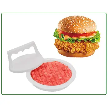Преса за хамбургери, преса за пълнени бургери, форма за приготвяне на пайове от пластмаса за хранително месо, говеждо месо, барбекю, скара за готвене на торти и пайове, за кухненски аксесоари - Изображение 2  