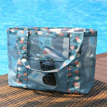 Чанта за пазаруване Мултифункционален водоустойчив Пътна плажна чанта от плат Оксфорд, преносима чанта за съхранение на продукти в супермаркет, Множество Нова - Изображение 1  
