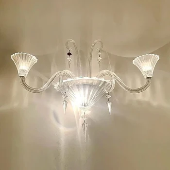 Модерен стенен лампа Кристалното огледало Предни светлини Стенни лампи за гримиране в банята Модерна спалня хол стенни аплици светлинното устройство - Изображение 2  