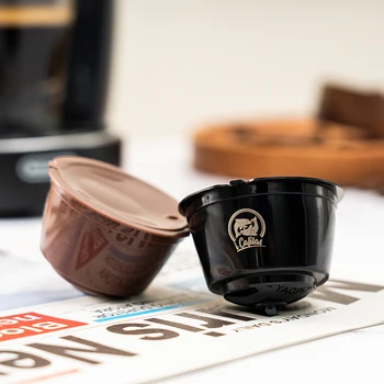 Кафе капсула RECAFIMIL за кафемашина Crema Dolce Gusto за многократна употреба кафе шушулка със стоманена метална цедка icafilals Cup - Изображение 1  