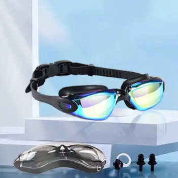Очила за плуване с широк преглед, защита от ултравиолетови лъчи, Фарове за принадлежности за гмуркане, Регулируеми ултра-леки очила за гмуркане, Летни водни спортове - Изображение 1  