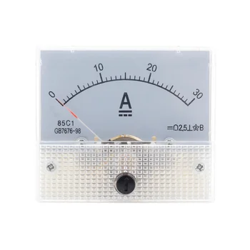 85C1-DC 30A волтметър за постоянен ток с указательной глава Аналогов амперметър панелен м - Изображение 1  