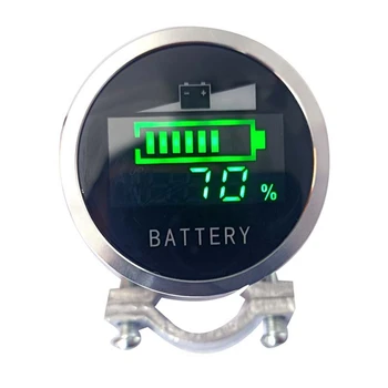 Измерител на оловно-киселинната батерия DC6-120V, индикатор за капацитет на батерията, led Цифров волтметър, измерване на напрежение 48 - Изображение 2  