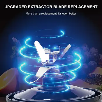 Смяна на нож миксер с 6 ребра, за Ninja Pro Extractor Blade за Nutri Ninja Blender Parts Auto IQ - Изображение 2  