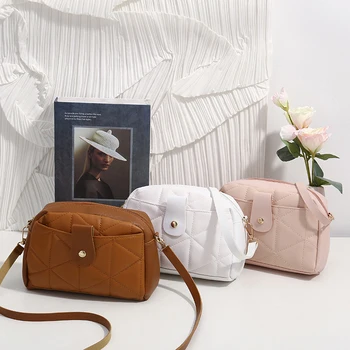 Висококачествена чанта за през рамото от изкуствена кожа, 1 бр. чанта през рамо за жени, модерна чанта-месинджър, чанта за камера, подарък за момичетата за рожден ден, чанта - Изображение 2  