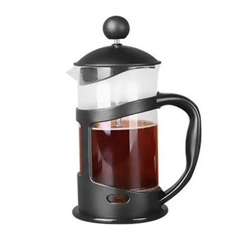 Прес-кана за кафе и Практически tea Многофункционален Здрава Стъклена кана за Кафе посуда и прибори за кафе от неръждаема стомана - Изображение 1  