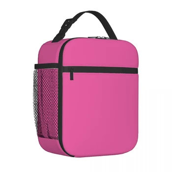 Цвят на обикновен модел Преносима чанта за обяд с удебелени изолация от алуминиево фолио Водоустойчива чанта-тоут за обяд с изолация - Изображение 1  
