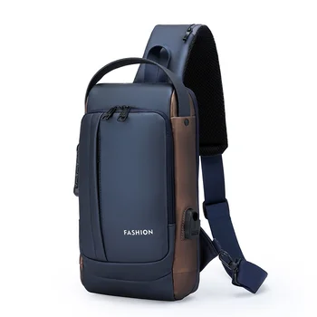 Модерен мъжки отличителни чанти 2023, Нови висококачествени непромокаеми найлонови торби през рамо унисекс, Ежедневна пътна чанта за езда, мъжки чанти през рамо - Изображение 2  