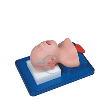 Модел на обучение на интубация на трахеята новородени HC-S034 за здравно обучение - Изображение 1  