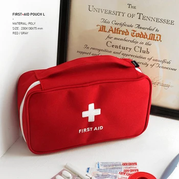 Портативна медицинска чанта за съхранение на открито голям капацитет Oxford Home Medicine Хапчета Аптечка за първа помощ, чанта за спешна медицинска помощ - Изображение 2  