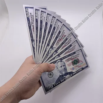 Нови продукти Американските банкноти по 500 долара, Сребърните банкноти, деноминирани 999 долара Сувенирни подаръци - Изображение 2  
