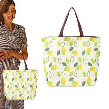 Торбички за пазаруване за еднократна употреба, торбички и за продукти от непромокаем плат Оксфорд, сгъваема чанта, дамска чанта през рамо с голям капацитет за пътуване - Изображение 1  