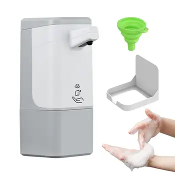Безконтактно Автоматично дозиране система сапун Умна Пяна машина за Домашно Инфрачервен сензор Опаковка сапуни, пяна за Дезинфектант за ръце 600 мл - Изображение 1  