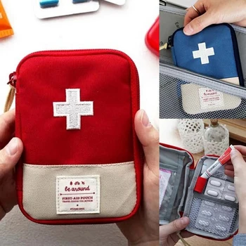 Комплект За Оцеляване Аптечка Външен Авариен Къмпинг Мини Преносим Комплект За Пътната Аптечка За Първа Помощ Чанта За Съхранение На Лекарства - Изображение 2  