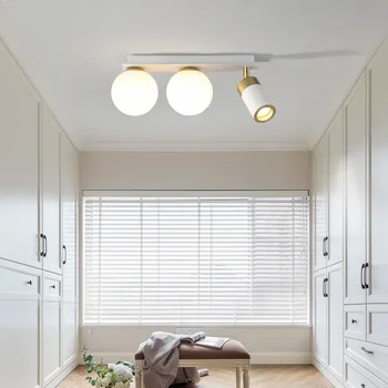 Модерен, скандинавски led тавана лампа, Изчистен Стъклена топка, тавана лампа за хол-кухненски помещения, коридор, коридор, спалня, домашен декор - Изображение 2  