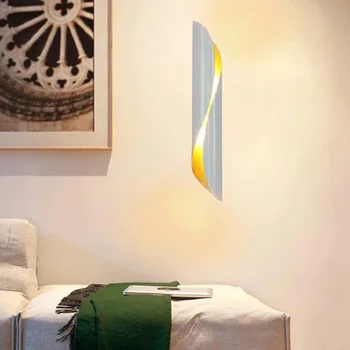 Стенен лампа в скандинавски стил за спалнята, led осветителни тела за хол, прикроватной нощни шкафчета, веранди, модерен ресторант, бар, домашен интериор, аплици, монтиран на стената лампа 6pa - Изображение 1  