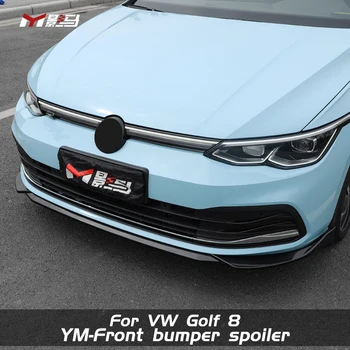 Високо качество на едро фабрично ABS Пластмаса YM style Sport, Предна Броня, Спойлер За VW golf 8 mk8 pro 2021 2022 2023 - Изображение 2  