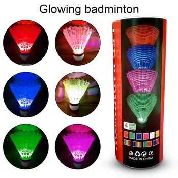 Воланы за бадминтон Здрави топки за бадминтон Тънка работа с Отлични светещи LED воланы за бадминтон - Изображение 2  