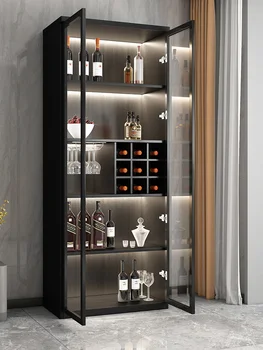 Винен шкаф със стъклена врата, витрина, вино багажник, началната дневна, луксозен търговски винен шкаф от висок клас - Изображение 1  