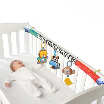 4XBD Плюшен Дрънкалка, Подвесное украса, декорация детски креватчета, Подвижна играчка, Слуховата играчка за бебета - Изображение 2  