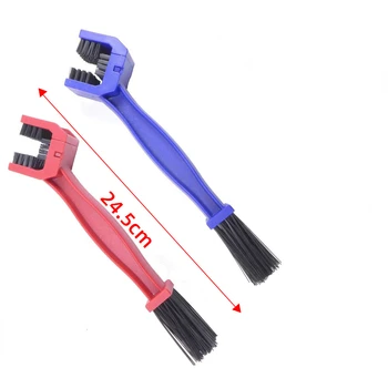 Четка за веригата на мотоциклета, инструменти за почистване на зъбни плочи, съставни части, принадлежности за почистване на верига - Изображение 1  