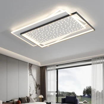 Нови модерни минималистичные led таван, осветителни тела за хол кабинета Спални кухня С дистанционно управление Кръг на квадратен лампа за дома - Изображение 2  